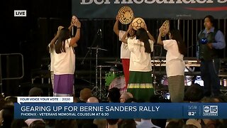 Gearing up for Bernie Sanders rally