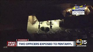 Two officers possibly exposed to fentanyl