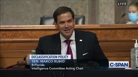 Senator Rubio Chairs Senate Select Committee on Intelligence Hearing on Declassification Policy