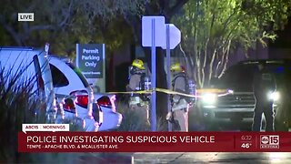 Police investigating suspicious vehicle in Tempe