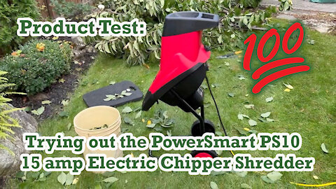 Trying the PowerSmart PS10 15 amp Electric Chipper Shredder For The First Time | Fence Armor