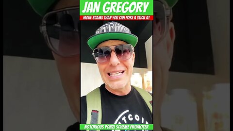 Jan Gregory - More SCAMS than you can POKE a STICK AT! Notorious Ponzi Scheme promoter #JanGregory￼