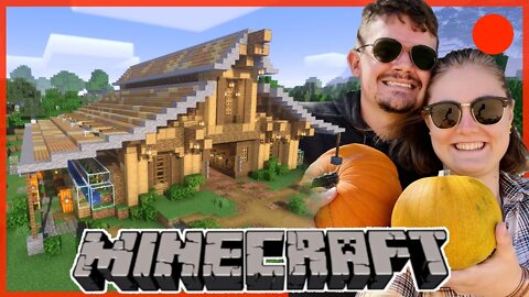 Pumpkin, Melon & Wool Farm Barn Part 2 | Let's Play Survival Minecraft | Ep8