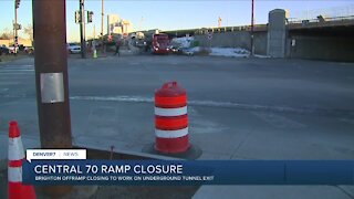 Central 70: Brighton offramp closing for months