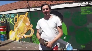 SOUTH AFRICA - Durban - Springboks Mural (Video) (4nP)