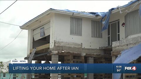 Homeowners choosing to lift houses after Ian rather than demolishing and rebuilding