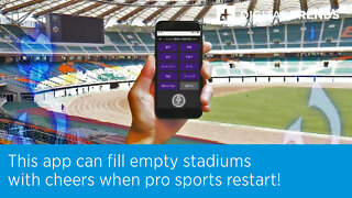 This app can fill empty stadiums with cheers when pro sports restart