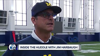 Jim Harbaugh talks to WXYZ after loss to Penn State, says he sees Shea Patterson playing in the NFL