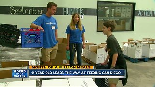11-year old leads the way at Feeding San Diego