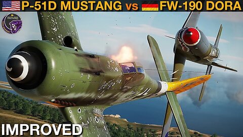 MUCH IMPROVED P-51D Mustang vs FW-190D-9 Dora: Dogfight | DCS WORLD