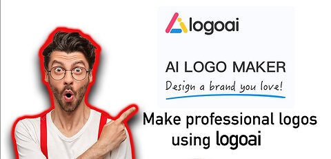 This man is shocked by discovering LogoAI, the best AI-powered logo design maker!