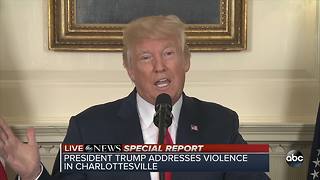 President Trump's statement on the Charlottesville attack