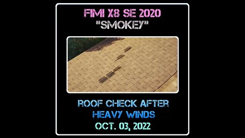 Fimi X8 SE 2020 Drone "Smokey" - Roof Check Day After Haboob - 10/04/22