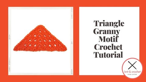 Left Hand Motif of the Month Jan 2014 Triangle Granny Crochet Tutorial