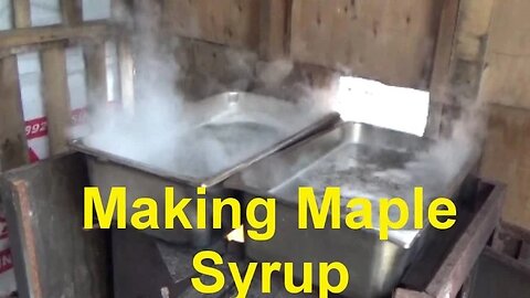 Boiling Early Maple Sap Harvest And Its Flowing Like Faucets