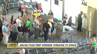 Airline food prep workers threaten to strike