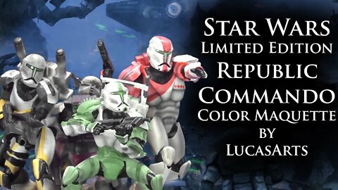 Unboxing: Star Wars Limited edition Republic Commando Color Maquette by LucasArts