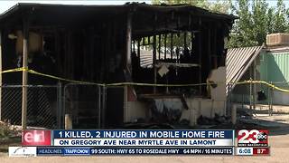 1 killed, 2 injured in mobile home fire in Lamont