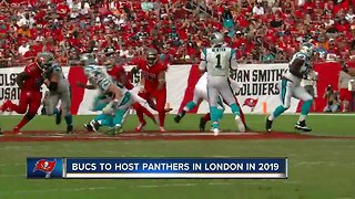 Tampa Bay Buccaneers to play Carolina Panthers in London in 2019