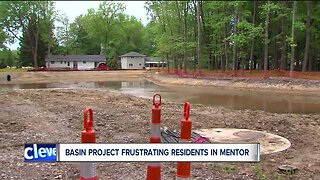 Neighbors frustrated with water detention basin under construction in Mentor