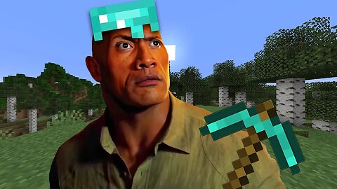 The Rock Plays Minecraft