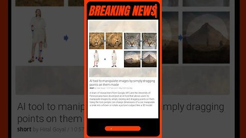 Breaking News | AI Tool Lets You Tinker With Photos Like Never Before | #shorts #news