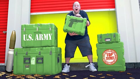 I Bought a Storage Unit FULL Of ARMY WEAPON Crates and They Were NOT EMPTY!