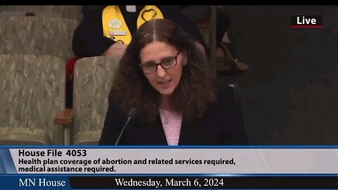 Caryn Addante Testifies on HF4053 "Health Care Coverage" for Abortion.