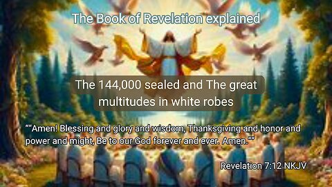 Book of Revelation explained | The 144,000 sealed and the great multitudes in white robes