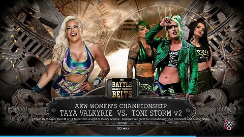 AEW Battle of the Belts VII Toni Storm vs Taya Valkyrie for the AEW Women's World Championship
