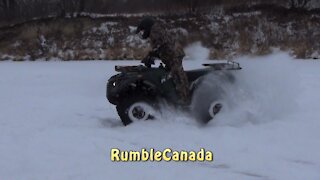 ATV snow donuts