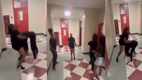 High School Fight Between Girls