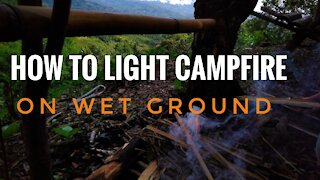 How to Light A Campfire On Wet Ground | Planting Pineapple