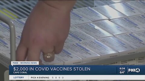 COVID vaccine stolen from Cape Coral office