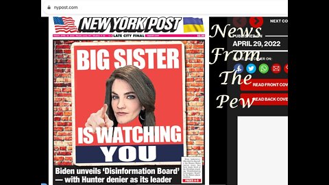 News From the Pew: Episode 15: Disinformation Board Paused, Elon & Twitter, Satanism in Movies