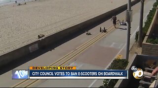 City council votes to ban e-scooters on boardwalk