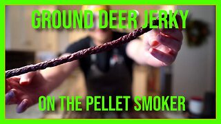 How to smoke Ground Venison Jerky - homemade Honey BBQ on a pellet grill!