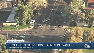 Multiple kids hurt in Phoenix crash