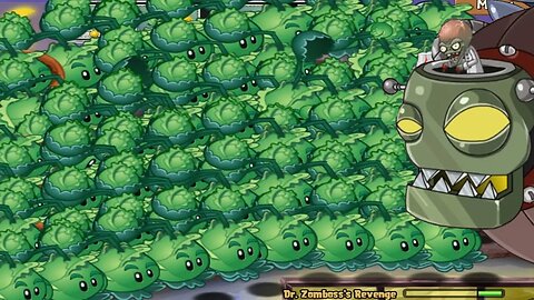 Plants vs Zombies Hack - 9999 GIANT Cabbage pult vs Dr. Zomboss | @peacannon