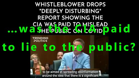 …was the CIA paid to lie to the public?