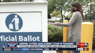 Elections department guidelines and safety measures for keeping voters safe during COVID-19 pandemic