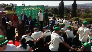 SOUTH AFRICA - Pretoria - Springbok Rugby World Cup Trophy Tour (Video) (UqY)