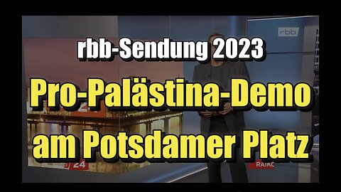 🟥 Pro-Palästina-Demo am Potsdamer Platz (15.10.2023 ∙ rbb24 ∙ rbb Fernsehen)