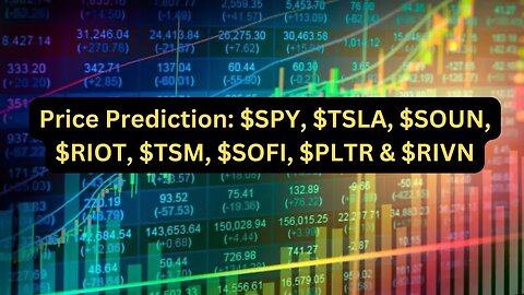 Price Prediction: SPY, TSLA, SOUN, RIOT, AFRM, TSM, SOFI, PLTR & RIVN