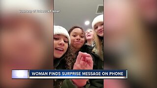 HEARTWARMING: Woman finds surprise message on phone she left in public bathroom