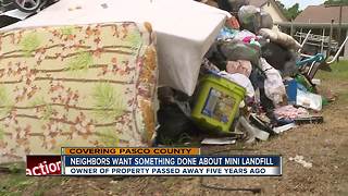 Neighbors say squatters are turning Pasco County home into a mini landfill