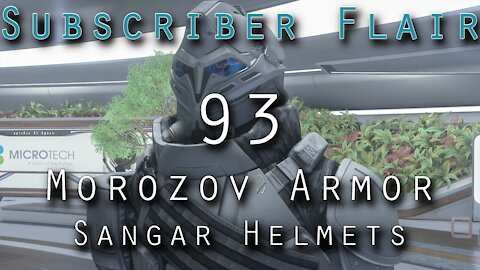 Star Citizen Subscriber Flair 93 - Morozov Armor and Sangar helmets