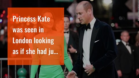 Princess Kate was seen in London looking as if she had just heard a joke.