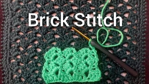 Brick Stitch Pattern (episode 8) Crochet Tutorial . Lacey Look, Afghan Weight!