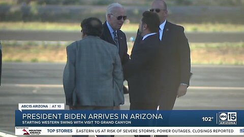 President Biden arrives in Arizona